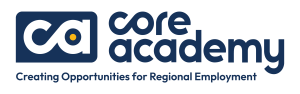 CORE Academy logo with tagline